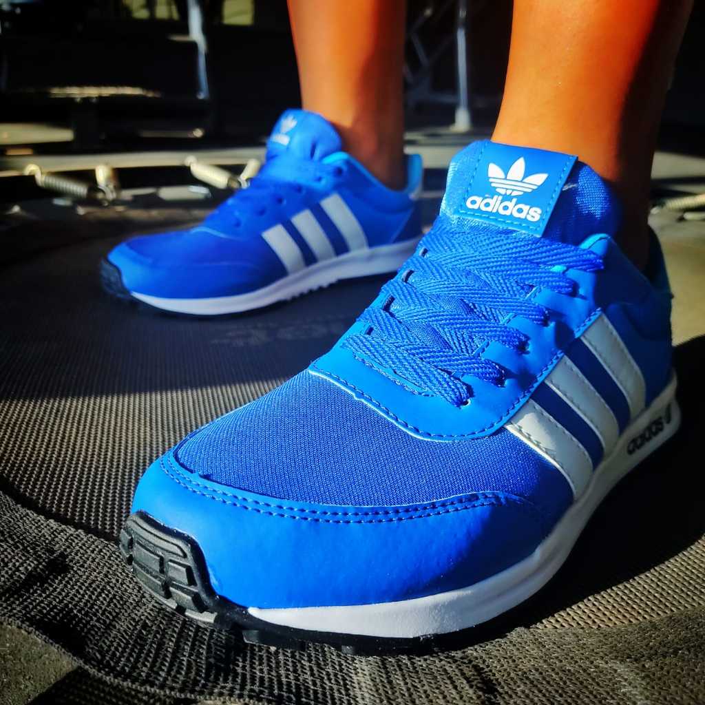 Tênis Neo Masculino Academia Lançamento Novo Confortavel Azul Leve Macio