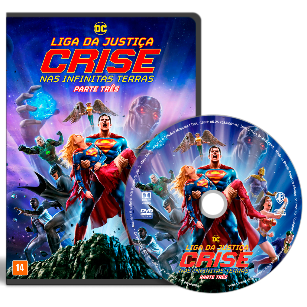 DVD - Liga da Justiça - Crise nas Infinitas Terras - Parte Três (2024) (Dual Áudio)