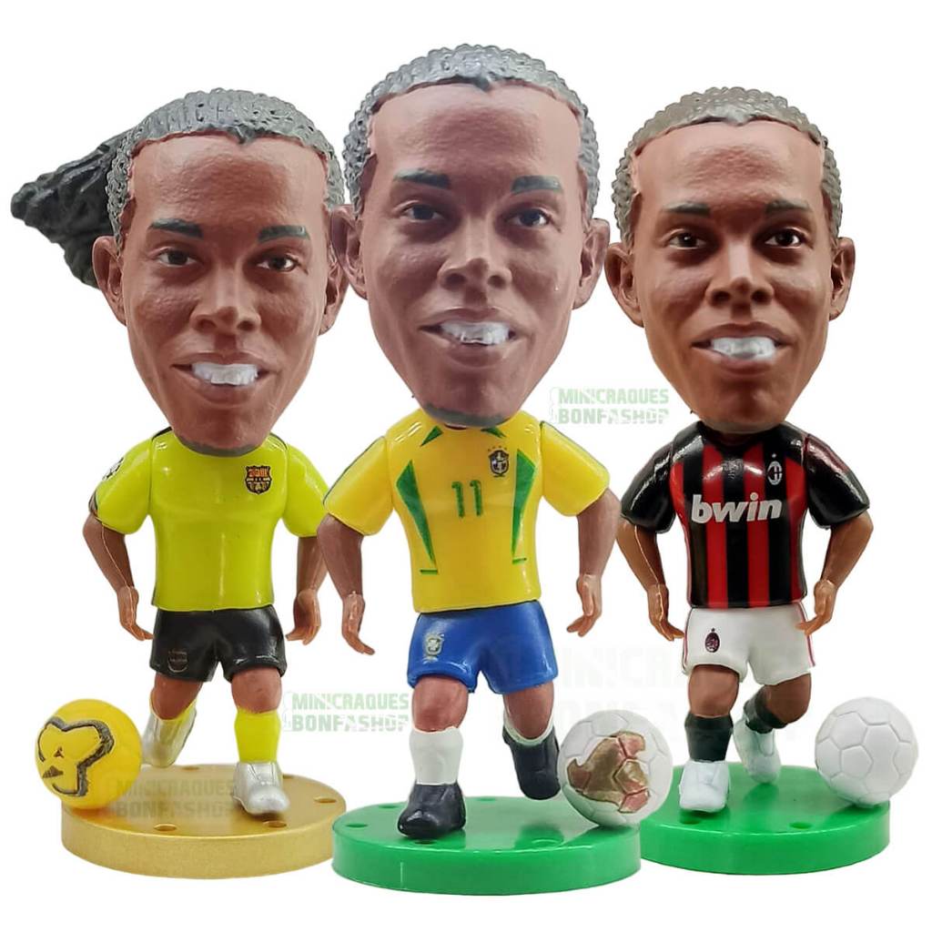 Mini Craque Ronaldinho Gaúcho - Barcelona, Brasil, Milan