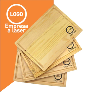 Jogo 10 peças Tábuas de Madeira Personalizada a Laser 19x29cm