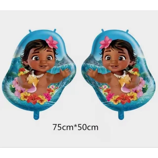 Kit c/10/5 balões Moana corpo mede 50 cm
