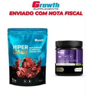 Kit Creatina 100g + Hipermass 1kg - Growth Supplements
