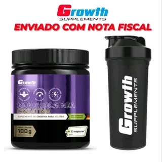 Kit 1 Creatina + 1 Coqueteleira - Growth Supplements