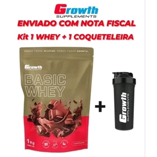 Kit Basic Whey + Coqueteleira - Growth Supplements