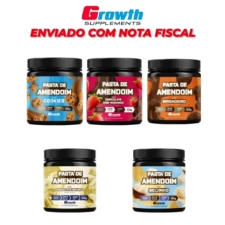 PASTA DE AMENDOIM SABORES 500G - GROWTH SUPPLEMENTS