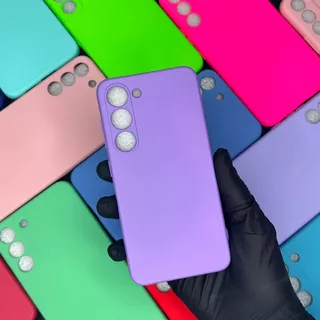 Capa Capinha Case de celular para Samsung Galaxy S23 Silicone Aveludada