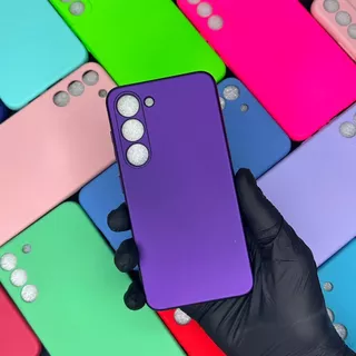 Capa Capinha Case de celular para Samsung Galaxy S23 Silicone Aveludada
