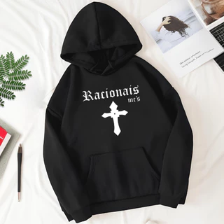 Moletom Racionais Mc's Premium Rap Touca e Bolso Blusa de Frio Masculino Feminino