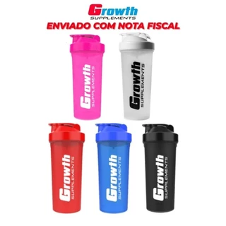 Coqueteleira Growth Supplements 600ml - Squeeze - Resistente - Fitnnes