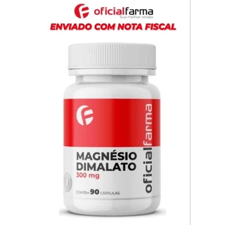 Magnésio Dimalato 300mg 90 Cápsulas - Oficial Farma