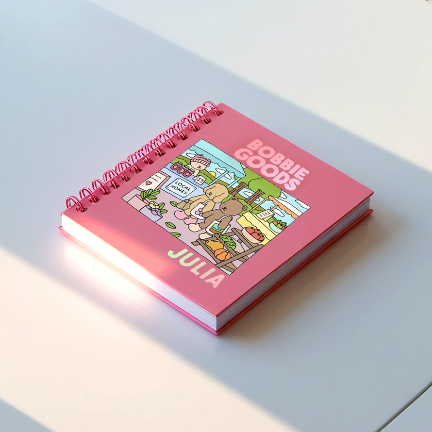 Livro de colorir Bobbie Goods - espiral rosa | Shopee Brasil