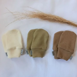 Luvas para bebê, maternidade baby, kit com 3 pares luvas, RN recém nascido