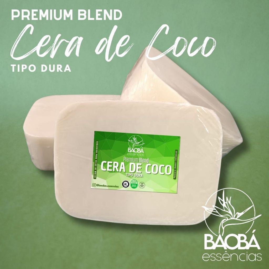 Cera de Coco Tipo Dura 1 kg - Premium Blend - 100% Vegetal | Shopee Brasil
