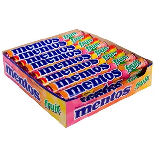 Bala Mentos Fruit Fruit 608g Display 16 Unidades