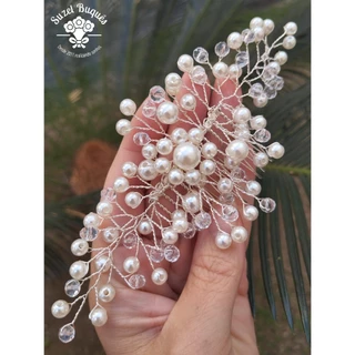 Arranjo De Cabelo Grinalda De Noivas Casamentos Festas Madrinhas Bodas