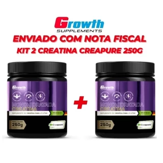 Kit 2 Creatina Creapure 250g - Growth Supplements