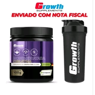 Creatina Monohidratada (Creapure) 100g + 1 Coqueteleira - Growth Supplements
