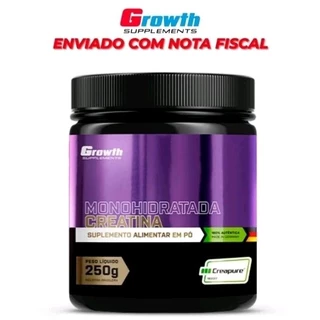 Creatina Monohidratada (Creapure) Growth 100g / 250g Original - Growth Suplementos