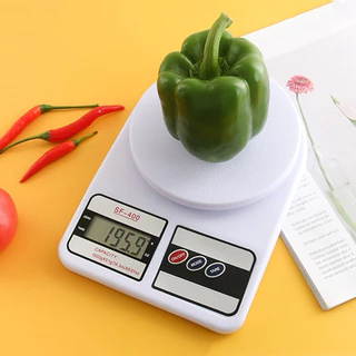 Kit 1 até 4 Mini Balança de Cozinha Digital Branco Comida 1g A 10 Kg Alta Precisão Carregamento 2 Pilhas