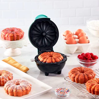 Mini Máquina de Assar Bolo Portátil antiaderente 110V -envio imediato