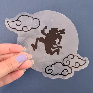 Apanhador de Sol SunCatcher Adesivo de vidro sem cola - Luffy One Piece