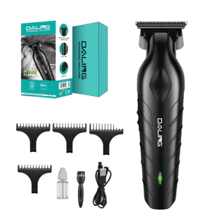 Maquina Corte Cabelo Acabamento Profissional Cor Preto 110V/220V Daling DL-1767 / DL-1777
