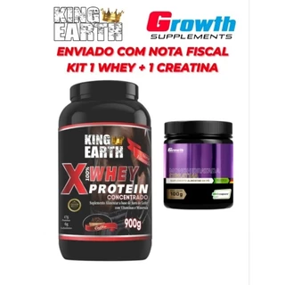 Kit 1 Whey Concentrado + 1 Creatina Creapure Growth