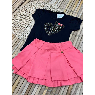CONJUNTO INFANTIL MENINAS PEDRARIA DE SAÍA LANÇAMENTO