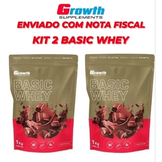 Kit 2 Kg Whey Protein - Growth Supplements