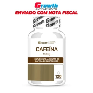 Cafeína 100mg 120 Caps. - Growth Supplements