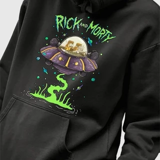 Moleton Canguru Rick and Morty Nave Moda Geek Promoção Envio Rapido