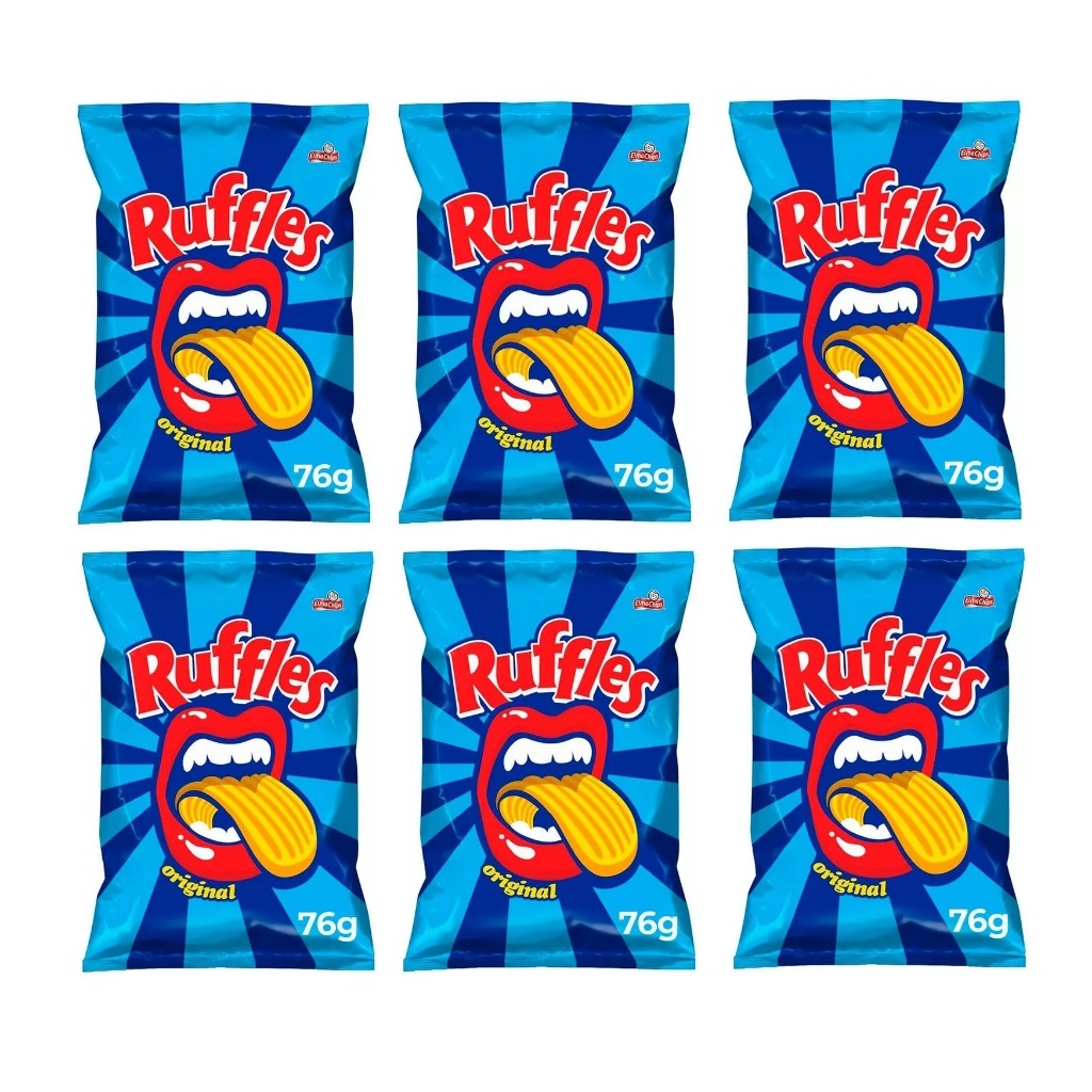 Kit Com 6 Batata Ruffles Original 76g | Shopee Brasil