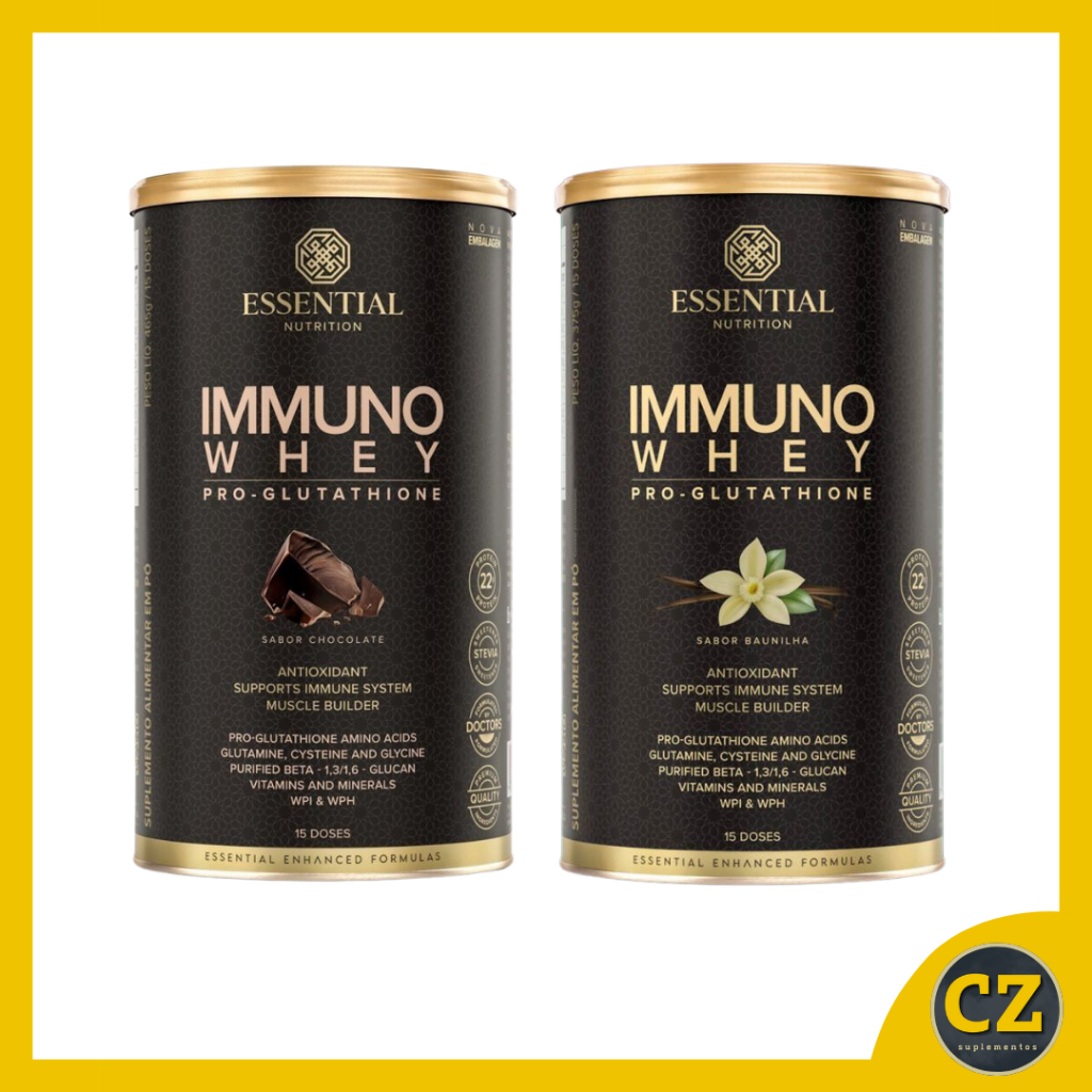 essential pro glutathione Immuno Whey Pro-glutathione Vanilla Essential Nutrition 375g em Promoção na  Shopee Brasil 2026