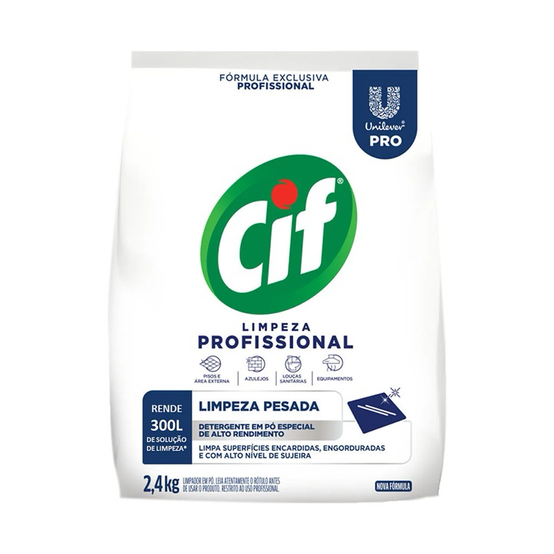 Limpador em Pó Limpeza Profissional 2,4kg Cif