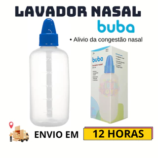 Lavador Nasal Higienizador Nariz Garrafinha Buba 250ml Uso Infantil e Adulto