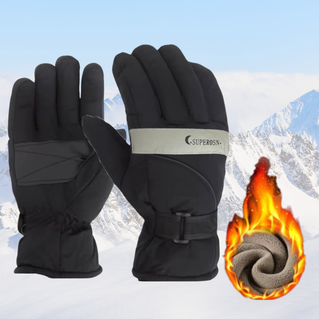 Luva Térmica Motociclista Impermeável Refletivo Touch Screen Antiderrapante Inverno