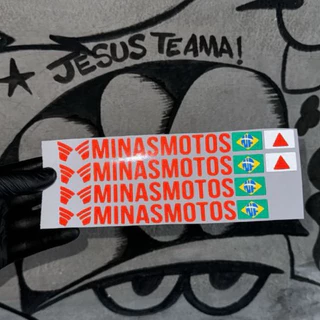 Adesivo Minas Motos (par) - Canela - Nfarts
