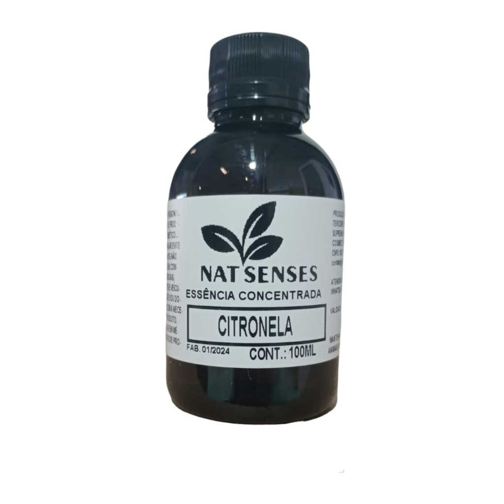 Essência concentrada Citronela 100ml - Nat senses - óleo essencial