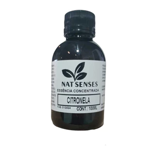 Essência concentrada Citronela 100ml - Nat senses - óleo essencial