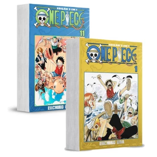 Mangás One Piece 3 em 1 - Edições 1 e 11