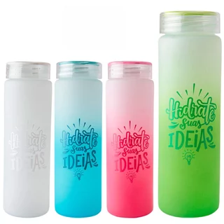 Garrafa para Água de Vidro 1 LT e 420 ML Com Alça
