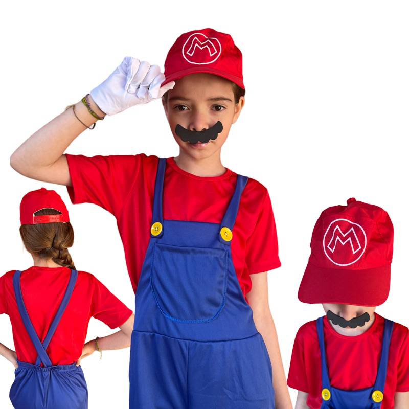 Roupa Tematica SUPER MARIO BROS ou LUIGI - Fantasia Infantil Menino ...