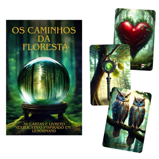 Baralho Cigano 36 Cartas Lenormand Os Caminhos Da Floresta 100% Plastificado em Oferta na Shopee