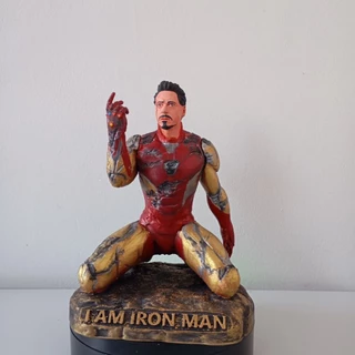 Boneco Homem de Ferro 16cm Marvel Vingadores Estátua Miniatura Colecionável