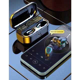 Fone de Ouvido Sem Fio Bluetooth 5.2 com Microfone, À Prova D'Água e Cancelamento de Ruído, Compatível com iPhone e iOS - TWS-G28/M10"