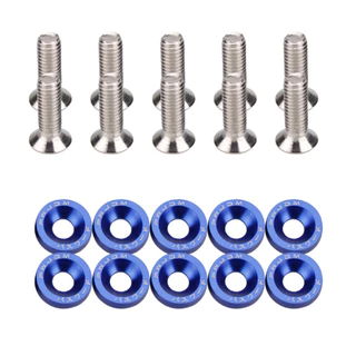 Fender 10PCS M6 JDM Fixadores Hexagonais Modificados Para Carro Arruela De-Choque Parafusos Côncavos De Motor Pára-Lamas De