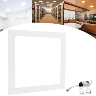 Luminária Painel Plafon Led Embutir 18w Quadrado Unitário/ Kit 2/ Kit 3/ Kit 4