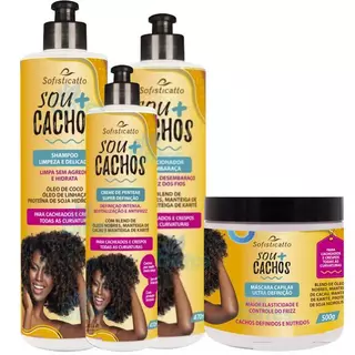 Kit Sou Mais Cachos Sofisticatto Hidratação Para Cachos e Crespos