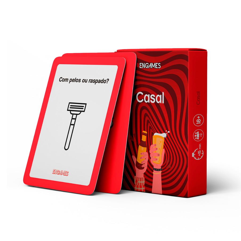 Jogo de Cartas Casal para Adultos Drink Game Baralho Apimenta Animado Presente Dia dos Namorados Intimidade Esquentar Relacionamento Sensual