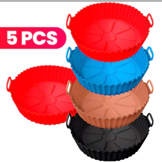 Forma Assadeira Para Fritadeira Air Fryer Em Silicone Flexível Lavável em Oferta na Shopee